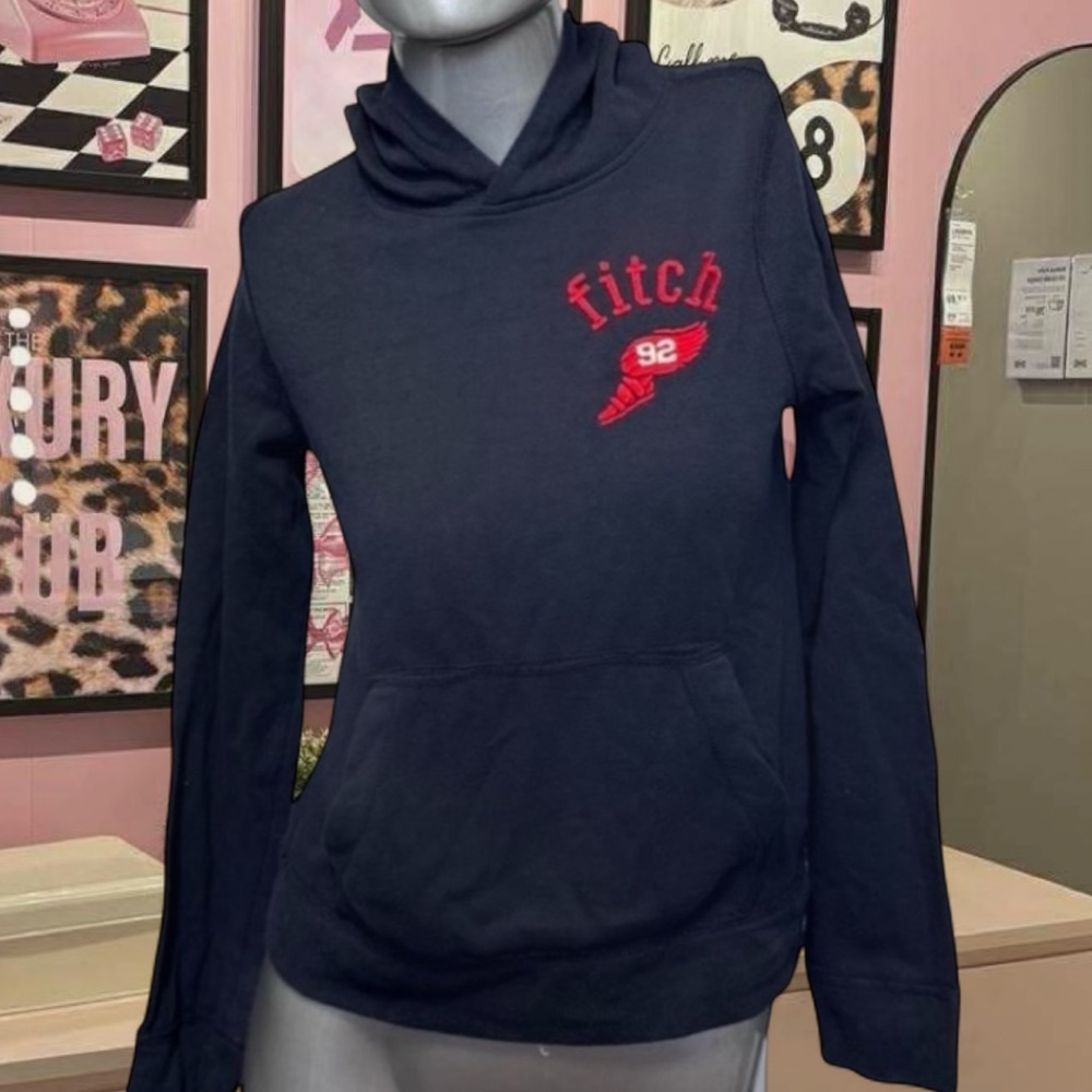 Abercrombie & Fitch Vintage Y2K Navy Blue Hoodie